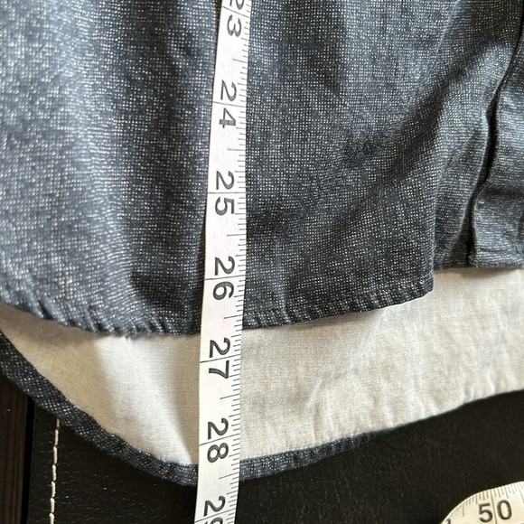 Ted Baker London Mens Long Sleeve Button Down Dress Shirt Denim Blue Sz 3 Medium - Picture 16 of 16